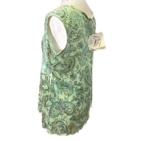 New Bundle of Joy Large Maternity PolyCotton Blend Sleeveless Deep V Blouse Top - Picture 2 of 5